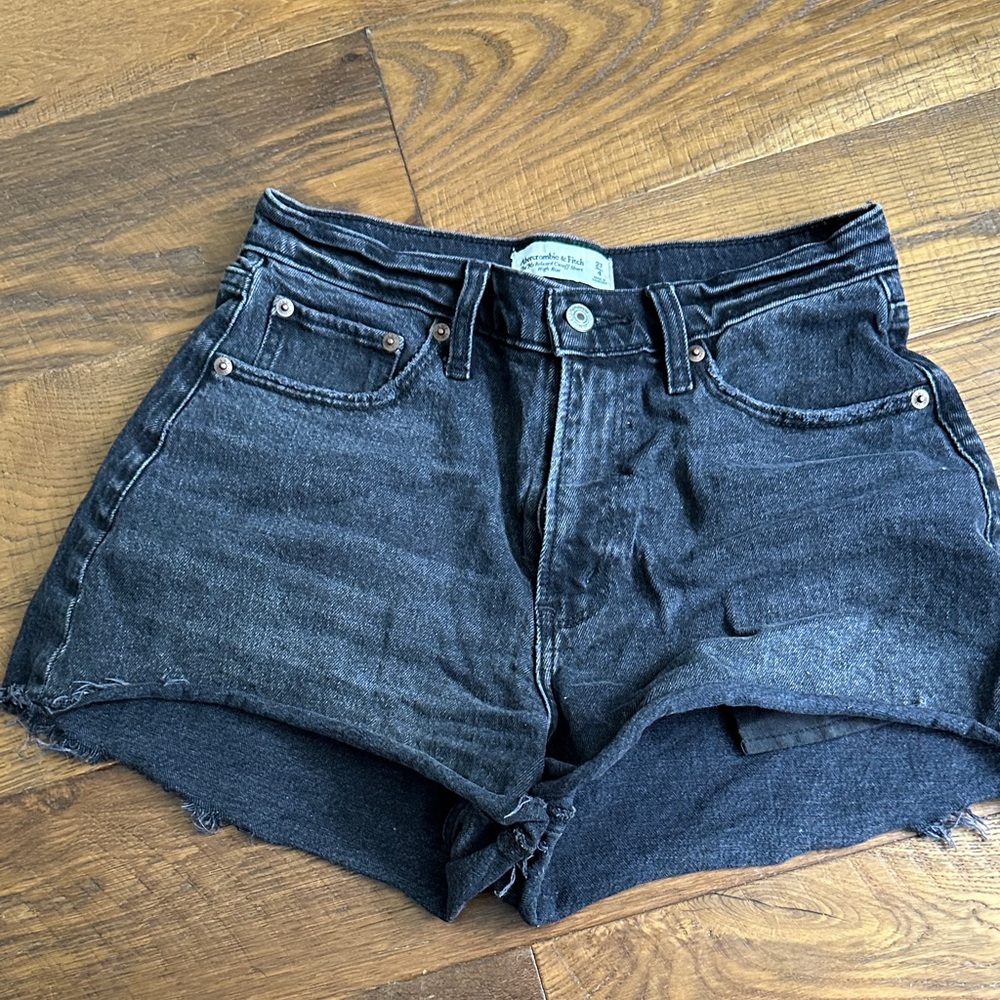 Abercrombie & Fitch Dark Gray Jean Shorts